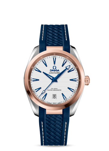 Omega Seamaster Aqua Terra 150M Master Chronometer 38 Stainless Steel / Sedna Gold / Silver / Rubber
